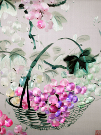 《硕果飘香》画心60 60 画框98 98  精品刺绣作品   1-2丝绣制  徐祥云女士绣制